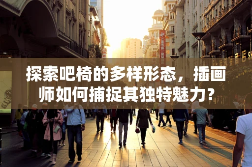 探索吧椅的多样形态，插画师如何捕捉其独特魅力？