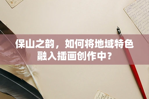 保山之韵，如何将地域特色融入插画创作中？