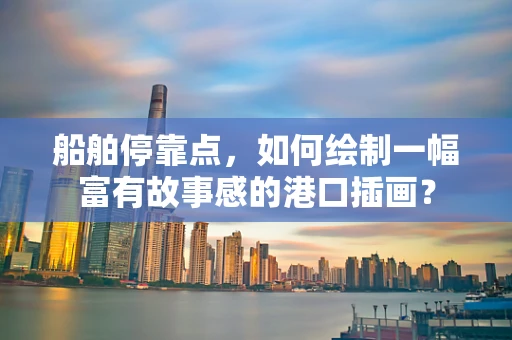 船舶停靠点，如何绘制一幅富有故事感的港口插画？