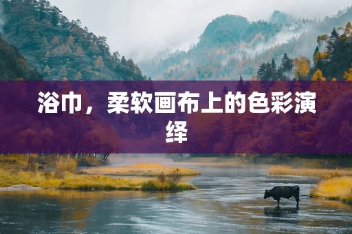 浴巾，柔软画布上的色彩演绎
