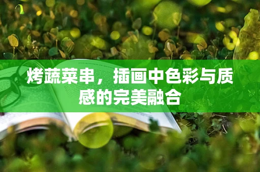 烤蔬菜串，插画中色彩与质感的完美融合