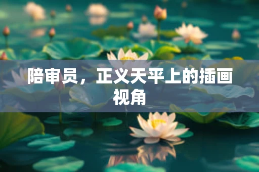 陪审员，正义天平上的插画视角