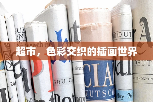 超市，色彩交织的插画世界