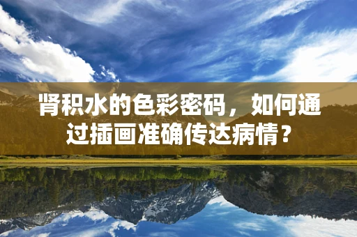 肾积水的色彩密码，如何通过插画准确传达病情？