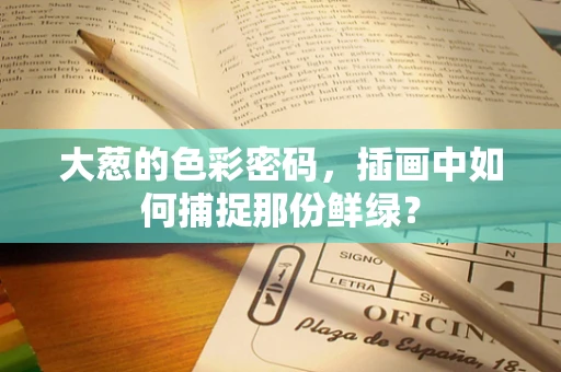 大葱的色彩密码，插画中如何捕捉那份鲜绿？
