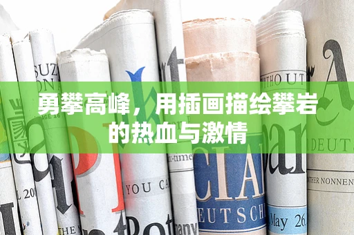 勇攀高峰，用插画描绘攀岩的热血与激情
