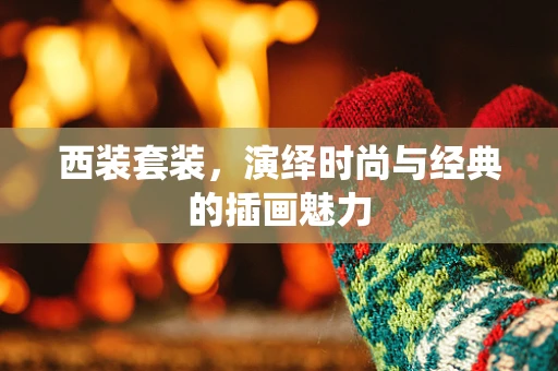 西装套装，演绎时尚与经典的插画魅力