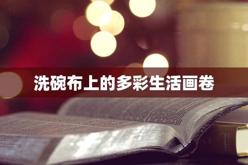洗碗布上的多彩生活画卷