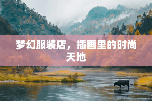 梦幻服装店，插画里的时尚天地