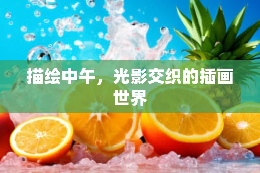 描绘中午，光影交织的插画世界