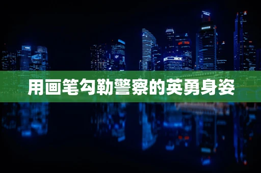 用画笔勾勒警察的英勇身姿