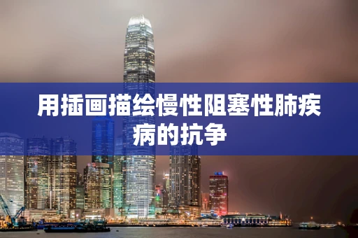 用插画描绘慢性阻塞性肺疾病的抗争