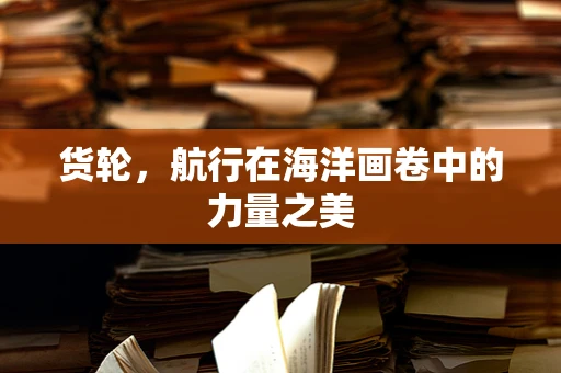 货轮，航行在海洋画卷中的力量之美