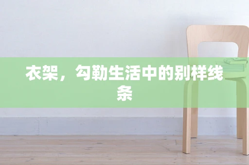 衣架，勾勒生活中的别样线条