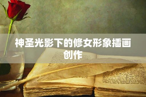 神圣光影下的修女形象插画创作