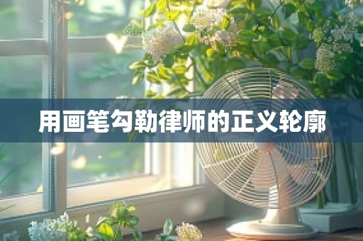用画笔勾勒律师的正义轮廓
