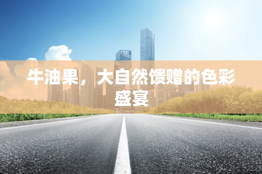 牛油果，大自然馈赠的色彩盛宴