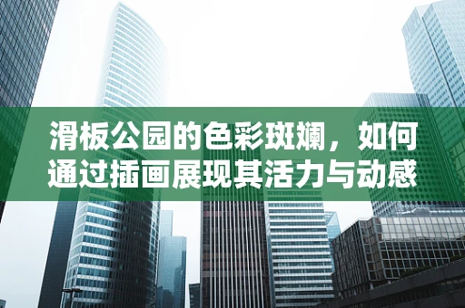 滑板公园的色彩斑斓，如何通过插画展现其活力与动感？
