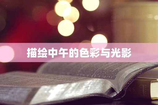 描绘中午的色彩与光影