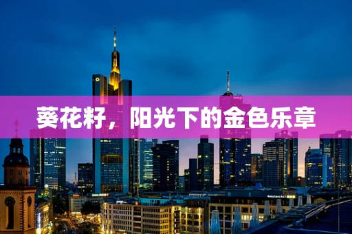 葵花籽，阳光下的金色乐章