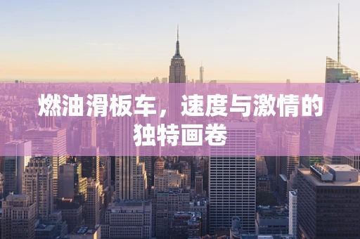 燃油滑板车，速度与激情的独特画卷