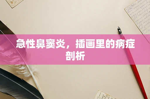 急性鼻窦炎，插画里的病症剖析