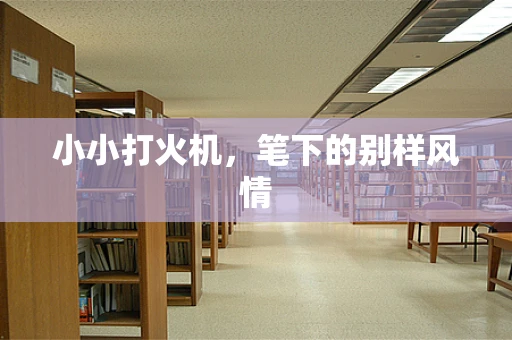 小小打火机，笔下的别样风情
