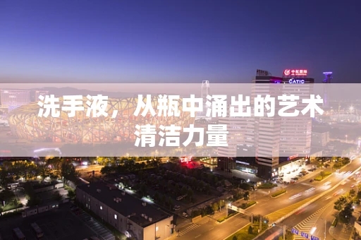 洗手液，从瓶中涌出的艺术清洁力量