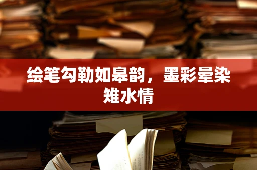 绘笔勾勒如皋韵，墨彩晕染雉水情