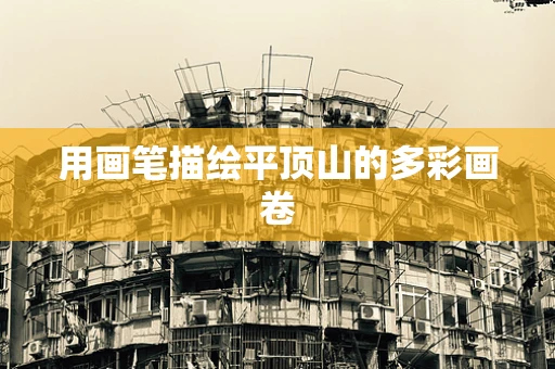 用画笔描绘平顶山的多彩画卷