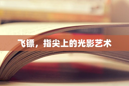 飞镖，指尖上的光影艺术