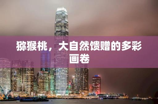 猕猴桃，大自然馈赠的多彩画卷