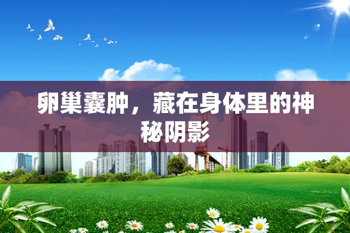 卵巢囊肿，藏在身体里的神秘阴影