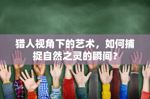猎人视角下的艺术，如何捕捉自然之灵的瞬间？