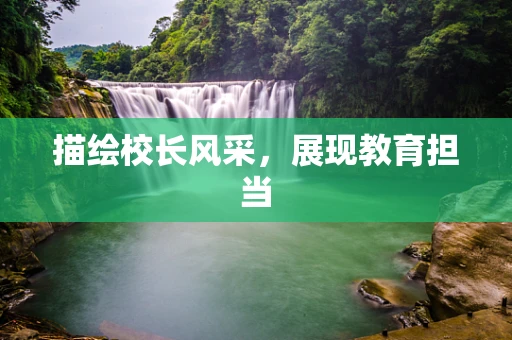 描绘校长风采，展现教育担当