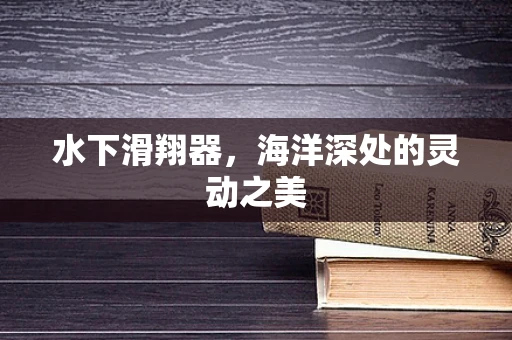 水下滑翔器，海洋深处的灵动之美