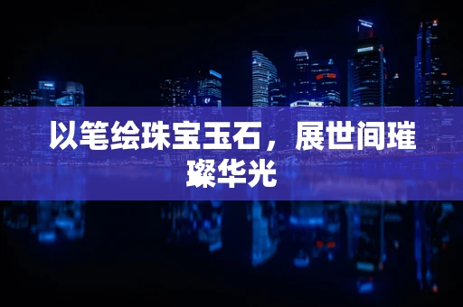以笔绘珠宝玉石，展世间璀璨华光