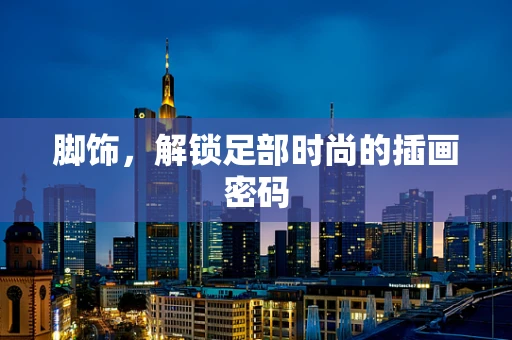 脚饰，解锁足部时尚的插画密码