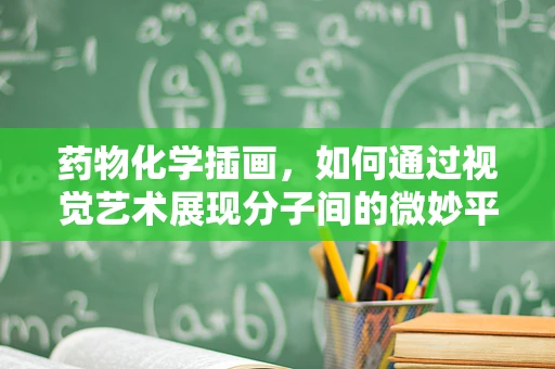 药物化学插画，如何通过视觉艺术展现分子间的微妙平衡？