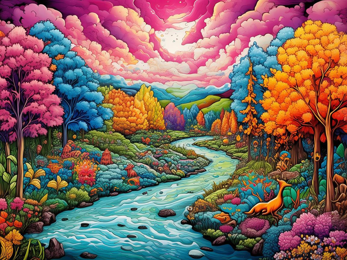 用热情绘就五彩斑斓的插画世界