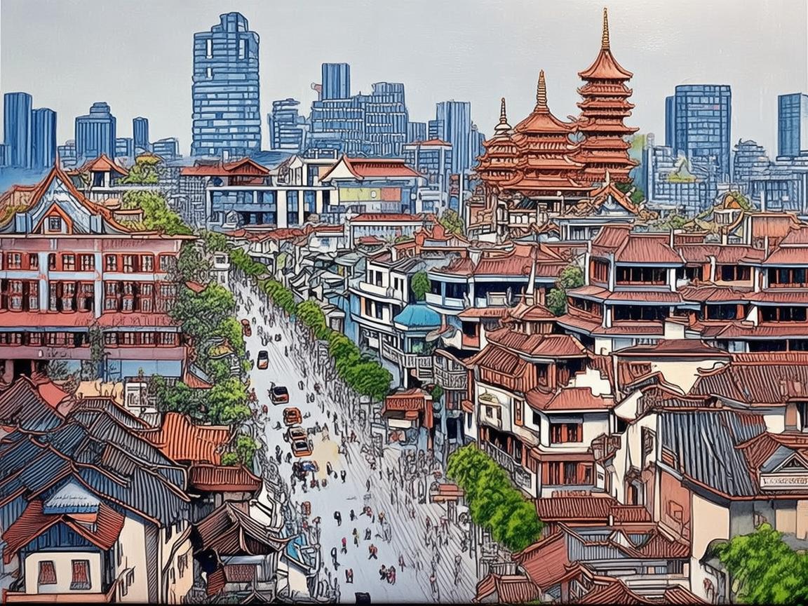 探寻濮阳，用画笔勾勒城市风情