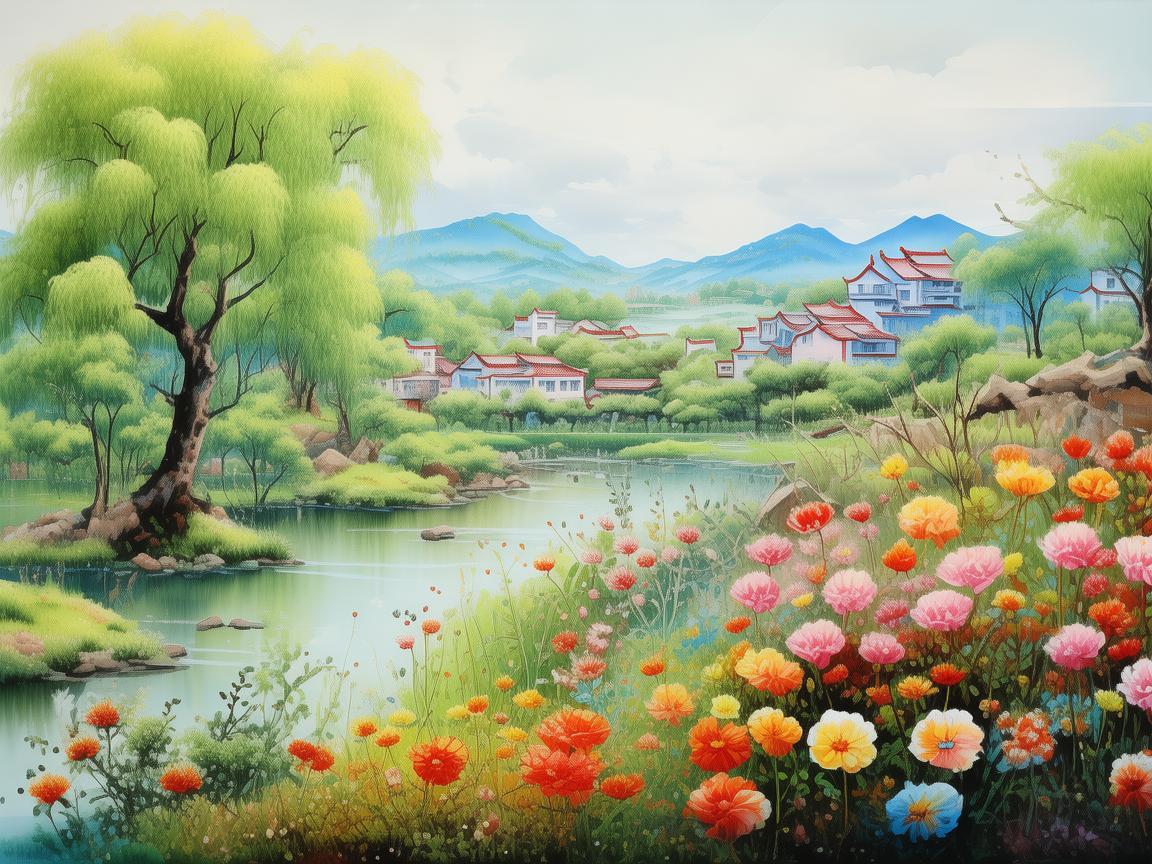 用画笔勾勒信阳的多彩画卷