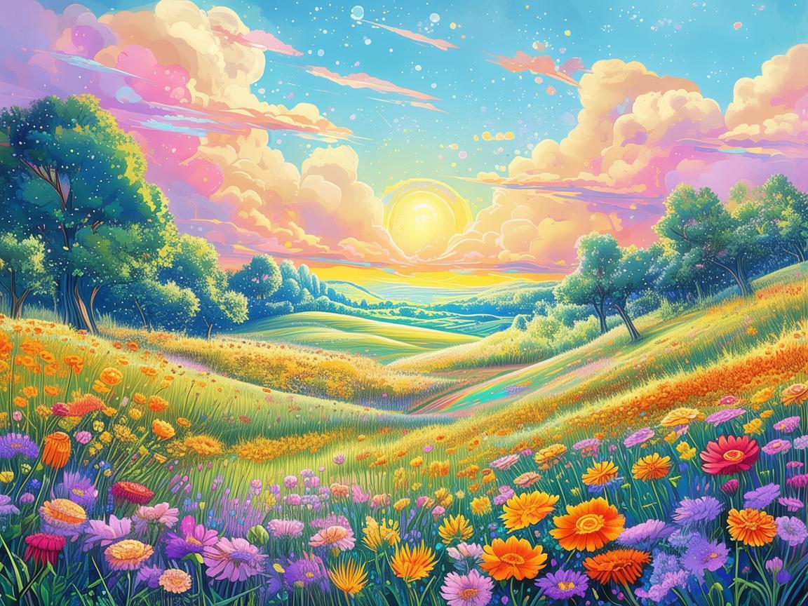 夏日色彩的魔法，如何捕捉季节的灵魂在插画中？