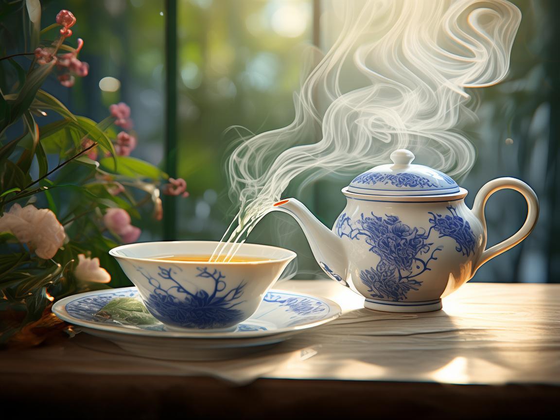 品味乌龙茶，绘就插画韵