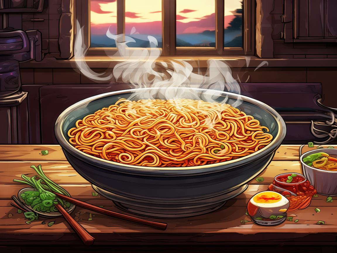 一碗方便面，能否绘出插画师的创意灵感？