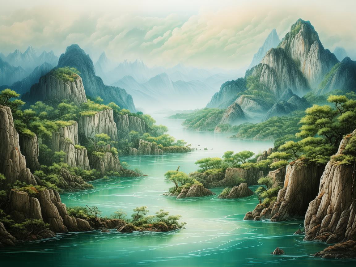 绘梦丹江口，用画笔勾勒山水画卷