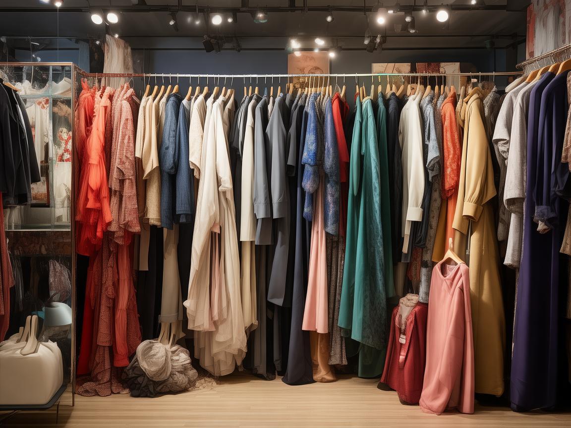 用画笔勾勒服装店的时尚画卷