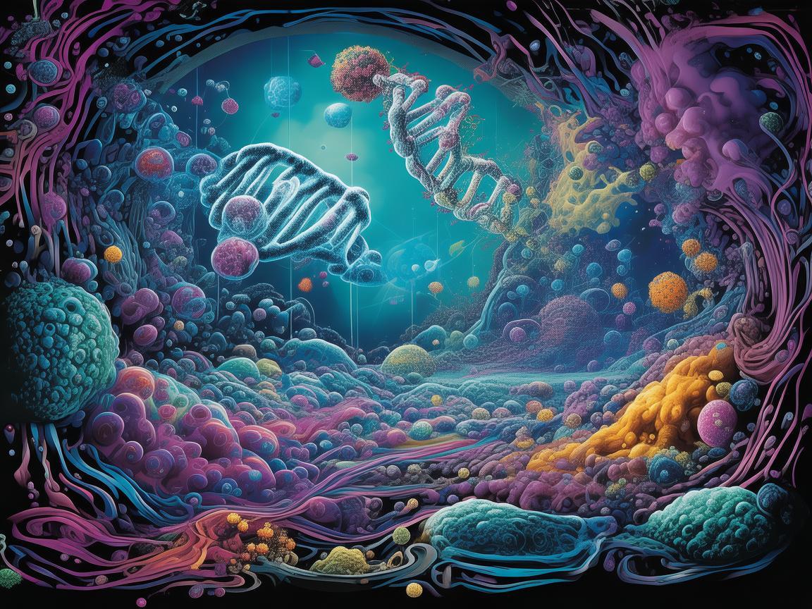 分子生物学与插画艺术的跨界融合，如何绘制生命的微观世界？