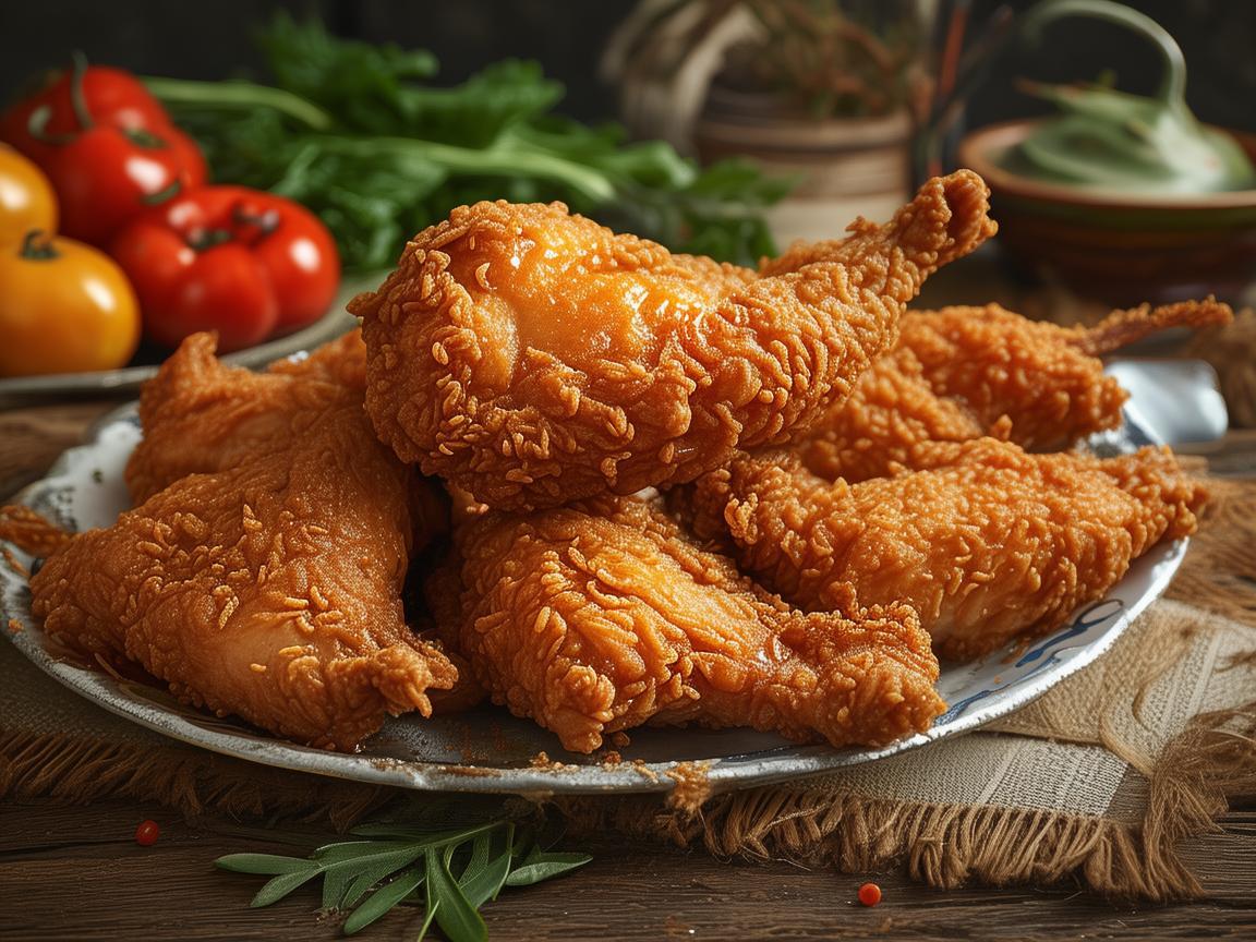 香酥炸鸡，舌尖上的插画盛宴