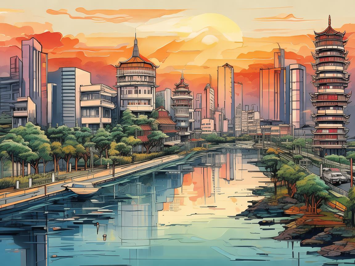 滨州城市印象，如何通过插画捕捉其独特魅力？
